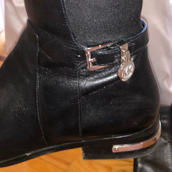 Black Michael kors over the knee leather boots - Picture 3 of 14
